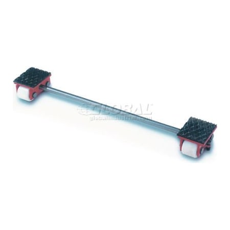 Gks Lifting And Moving Solutions GKS Perfekt Machinery Roller Dolly Rigid Plates, Adj. Width Connector Bar 4400 Lb. 3-10204